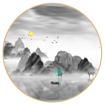 意境禪意裝飾抽象畫
