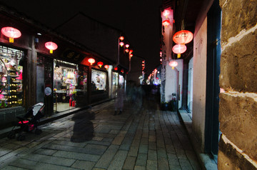 苏州山塘街夜景