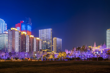 青岛城市夜景