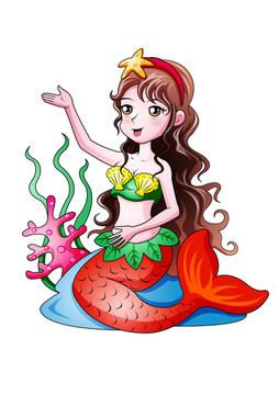 海洋公主卡通設(shè)計(jì)