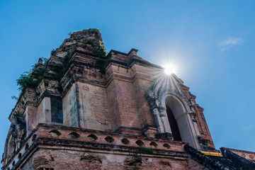 清迈契迪龙寺建筑风景