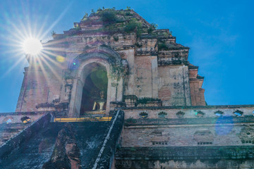 清迈契迪龙寺建筑风景