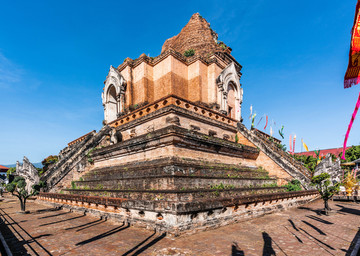 清迈契迪龙寺建筑风景