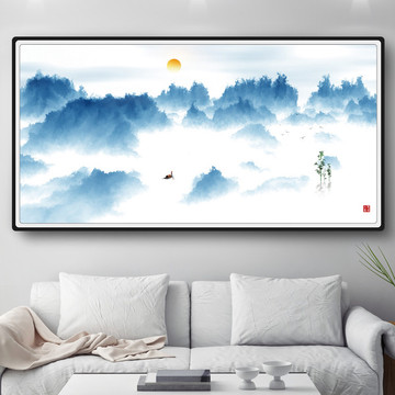 意境水墨山水畫
