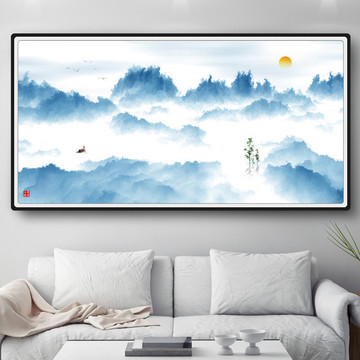 意境抽象水墨畫