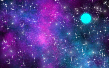 高清唯美宇宙星空吊頂軟膜墻紙畫
