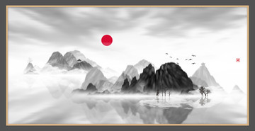 水彩水墨藝術(shù)畫