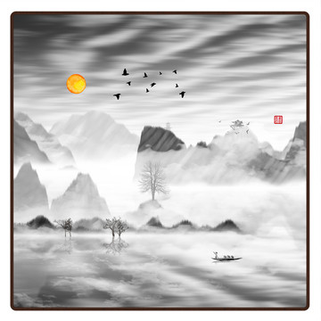 寫意山水畫