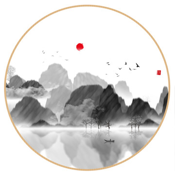 水彩水墨藝術(shù)畫