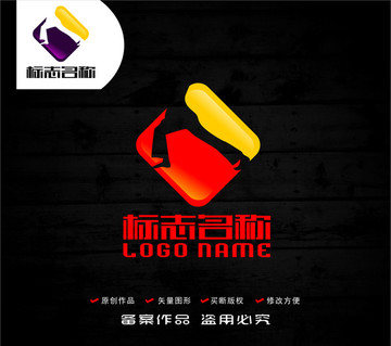 运动标志裤腿logo