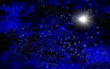 高清星空裝飾畫