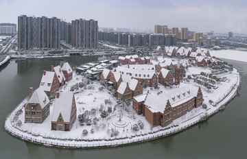 活力岛雪景