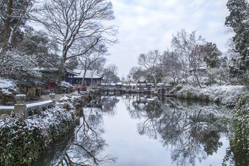 拙政园雪景