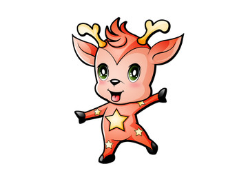 小星鹿卡通設(shè)計(jì)