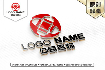 中國風(fēng)花朵LOGO設(shè)計
