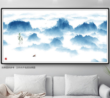 寫意水墨山水畫