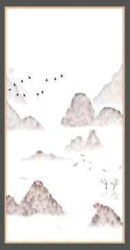 工藝裝飾水墨畫(huà)