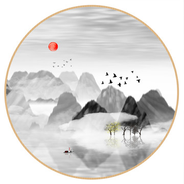 意境禪意裝飾抽象畫