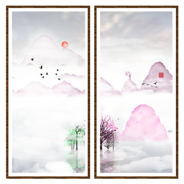 意境禪意裝飾抽象畫(huà)