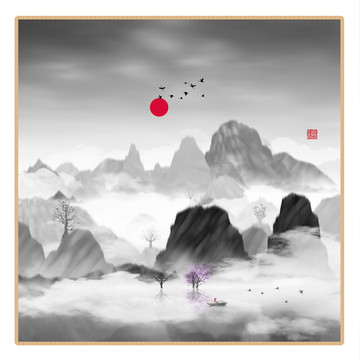 水彩水墨藝術(shù)畫