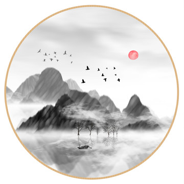 意境禪意裝飾抽象畫