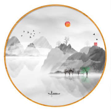 抽象畫彩墨肌理油畫