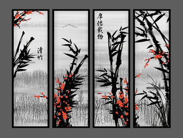 水墨裝飾畫(huà)