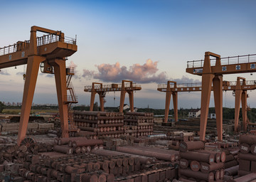 建筑工程大型钢材堆场