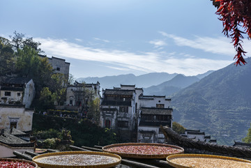 婺源篁岭景区晒秋美宿人文