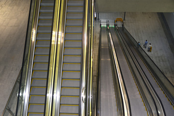 大型公共场所的自动扶梯