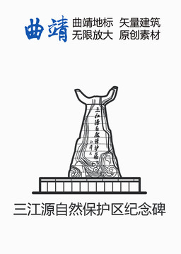 曲靖三江源自然保護(hù)區(qū)紀(jì)念碑