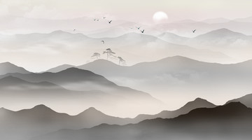水墨山水畫
