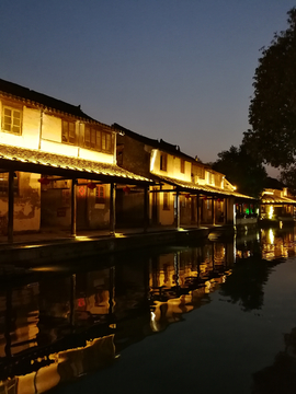 江南水乡 夜景