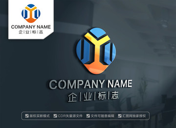字母YM標(biāo)志設(shè)計MY字母標(biāo)志