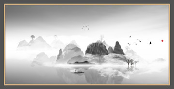 水彩水墨藝術(shù)畫