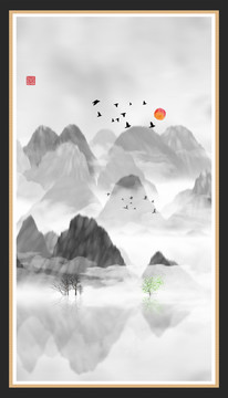 寫意山水畫