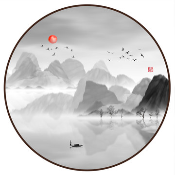 寫意山水畫