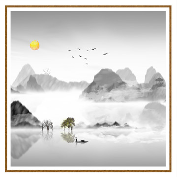 水彩水墨藝術(shù)畫