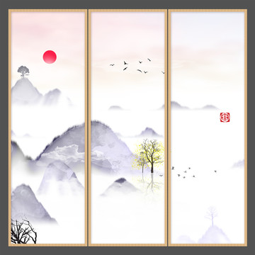 水彩水墨藝術(shù)畫