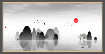 工藝裝飾水墨畫(huà)