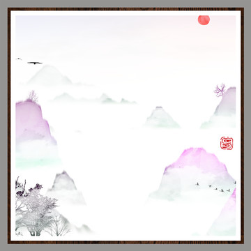 水彩水墨藝術(shù)畫