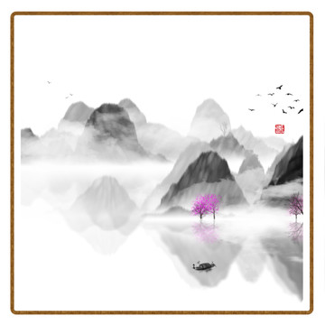 水彩水墨藝術(shù)畫