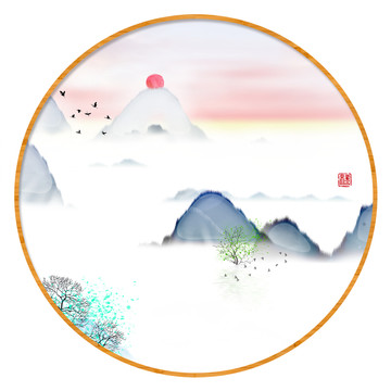 寫意山水畫