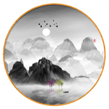 意境禪意裝飾抽象畫