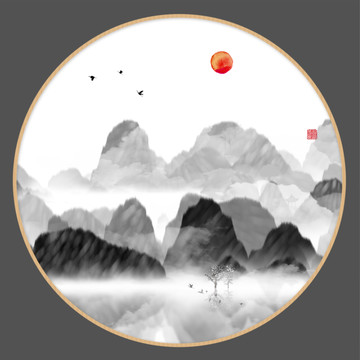 意境禪意裝飾抽象畫