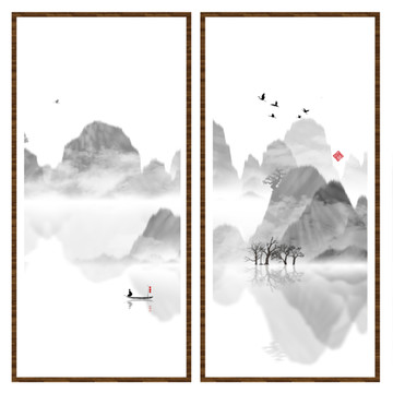 水彩水墨藝術(shù)畫