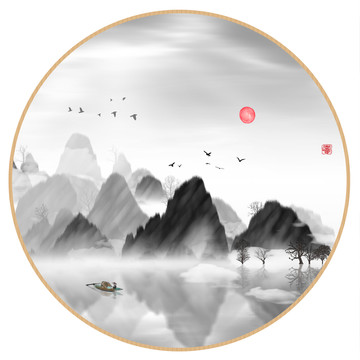 工藝裝飾水墨畫