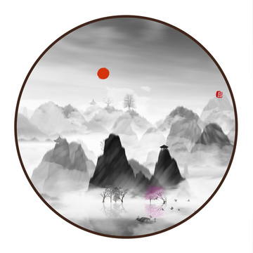 水彩水墨藝術(shù)畫