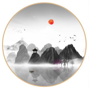 抽象畫彩墨肌理油畫