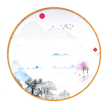 工藝裝飾水墨畫